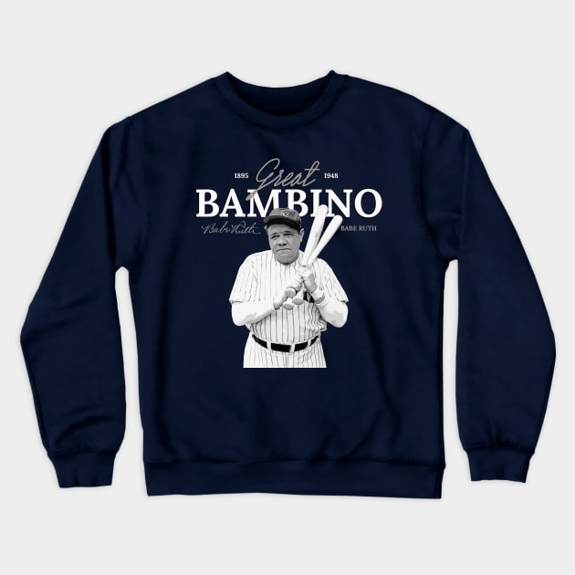 Babe Ruth Crewneck Sweatshirt by Juantamad